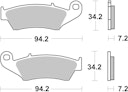 Vorschaubild SBS Bremsbelag 694CS Offroad Carbon