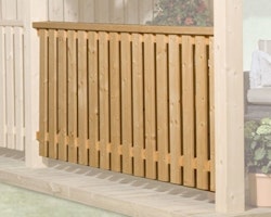 Weka halbhohes Brüstungselement für Terrassenüberdachung 672