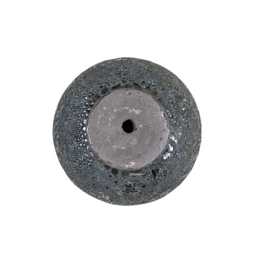 Vosteen Design Blumentopf / Pflanzgefäß Terrakotta schwarz 2er Set ø 23 cm x H 16 cm, 40 cm x H 27 cm