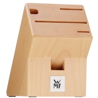 WMF Messerblock unbestückt, Buchenholz, passend für 3 Küchenmesser, 1 Wetzstahl