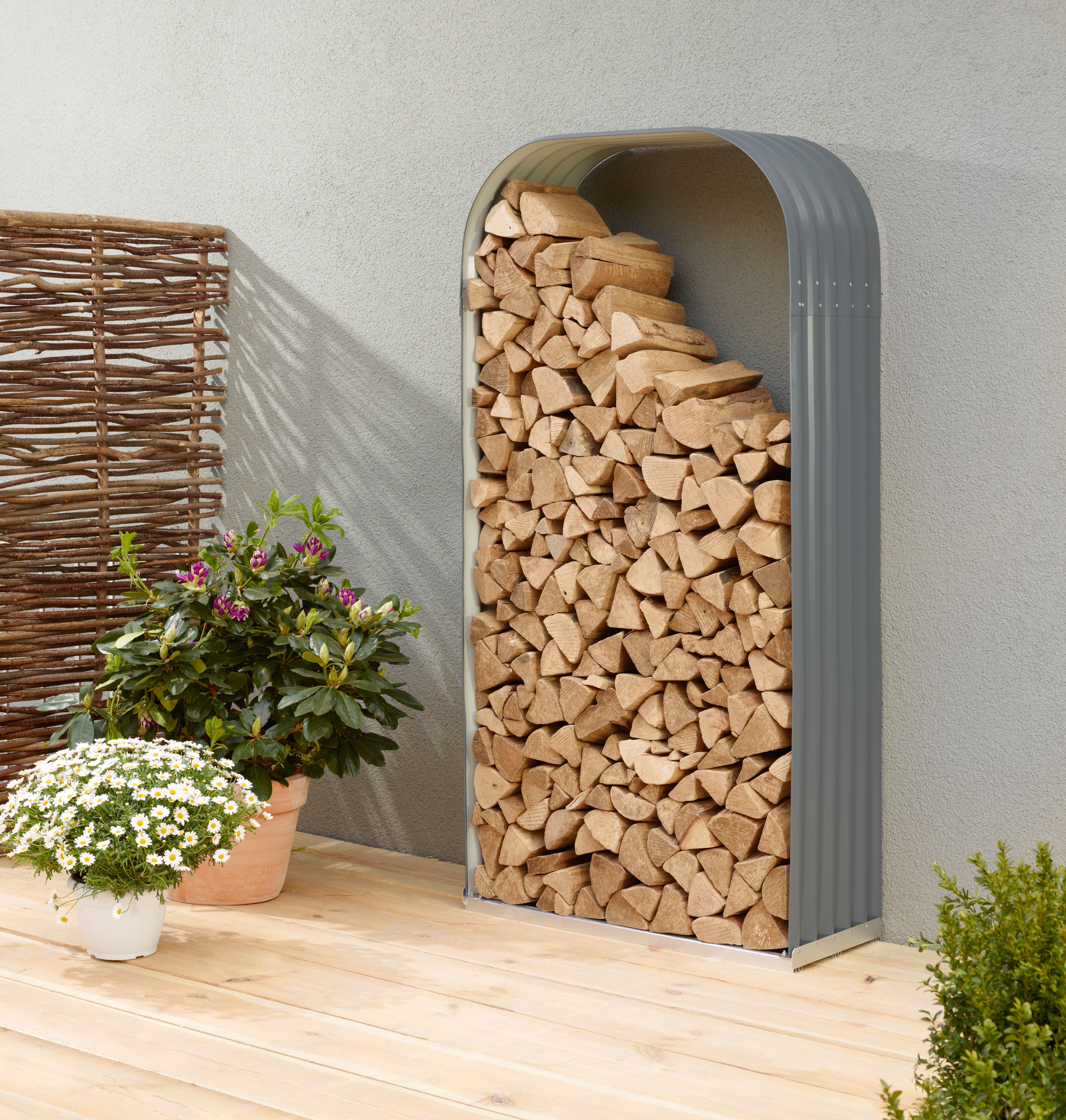 Vitavia Kaminholzregal Lignum Hoch B 99 x T 40 x H 200 cm