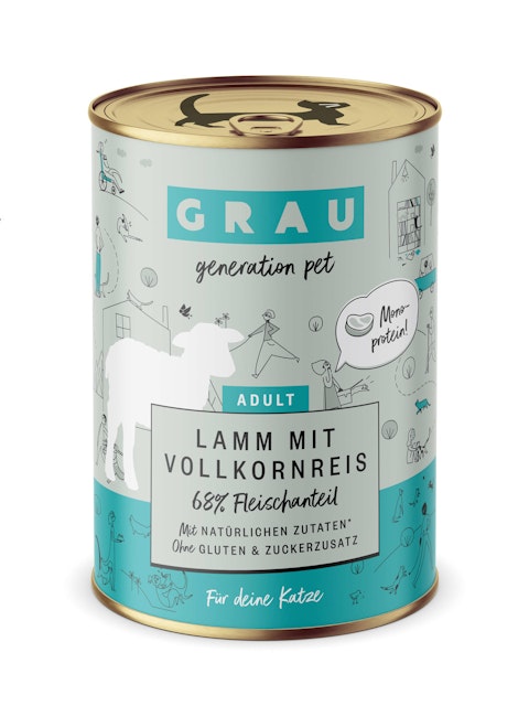 grau Katze 400 Gramm KatzennassfutterVorschaubild