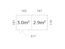 Vorschaubild Palmako Gerätehaus Leif 3,0 m² + 2,9 m² Anbau - 16 mm