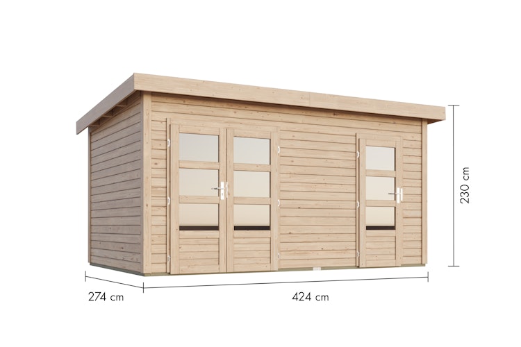 Karibu Woodfeeling Gartenhaus Mattrup - 28 mm