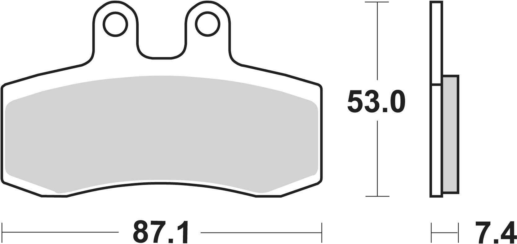 SBS Bremsbelag 681HF Street Ceramic