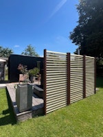 Badeko Sichtschutzwand „Berlin“ mit Lärchenholz