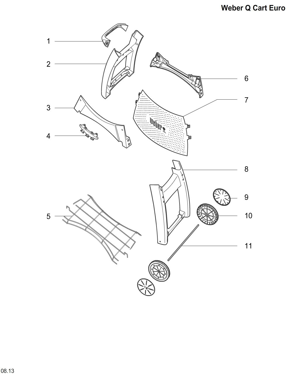 Explosionszeichnung Ersatzteile