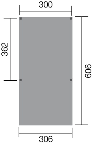 Weka Y-Einzelcarport 612