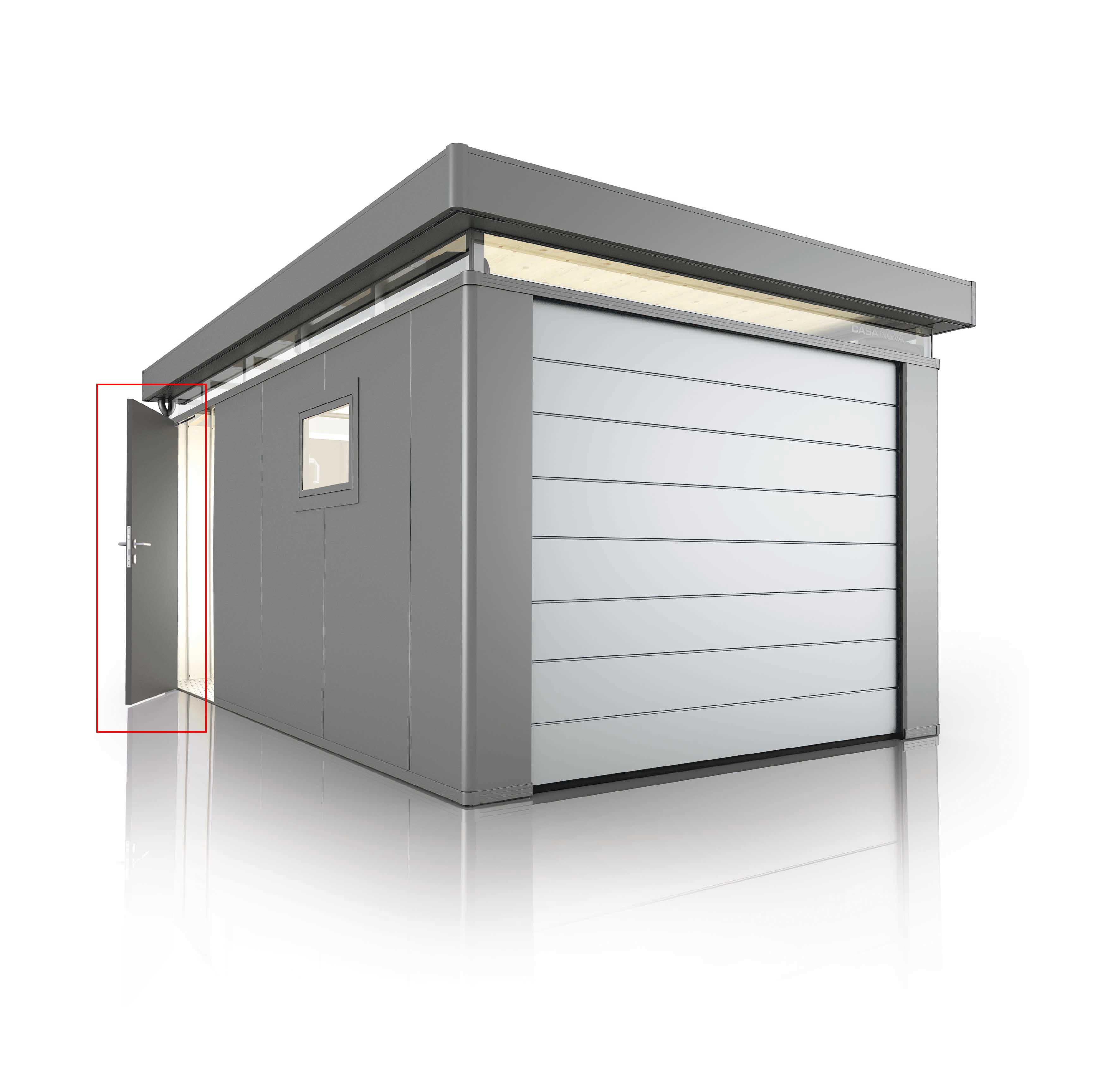 Biohort Zusatztür CasaNova Metallgerätehaus quarzgrau-metallic links