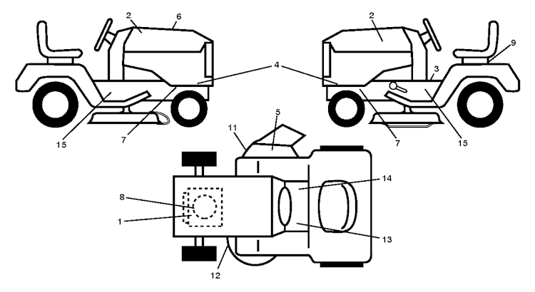Husqvarna Gartentraktoren 96041020503 LTH 126