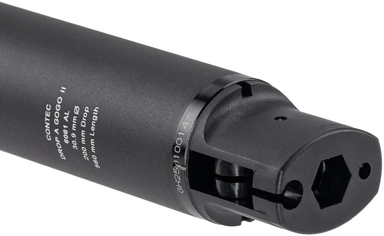 CONTEC Variosattelstütze Drop-A-Gogo II Ø 30,9 mm schwarz 560 mm lang, 200 mm Verstellbereich, max