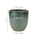 Klocke Design Pflanzgefäß / Blumentopf Keramik ⌀ 47 cm x H 47 cm