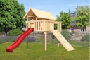 Vorschaubild Akubi Stelzenhaus Fidel mit Satteldach inkl. Wellenrutsche und Holzrampe