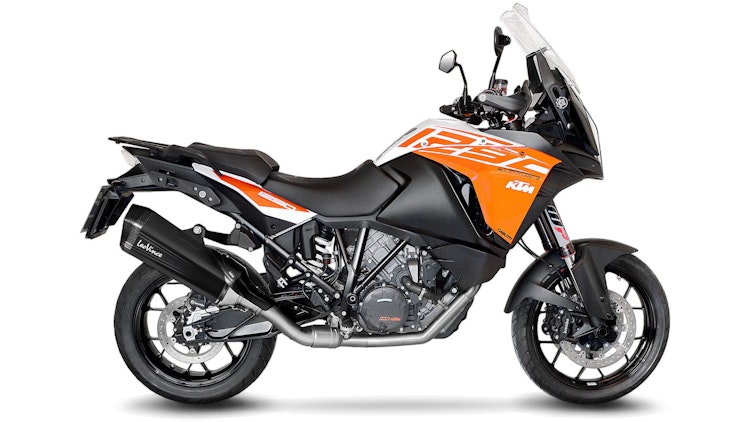 LeoVince SLIP-ON Edelstahl SBK LV-12 Schwarz für KTM 1050/1090/1190 ADVENTURE/R-1290 SUPER ADVENTURE R/S/T
