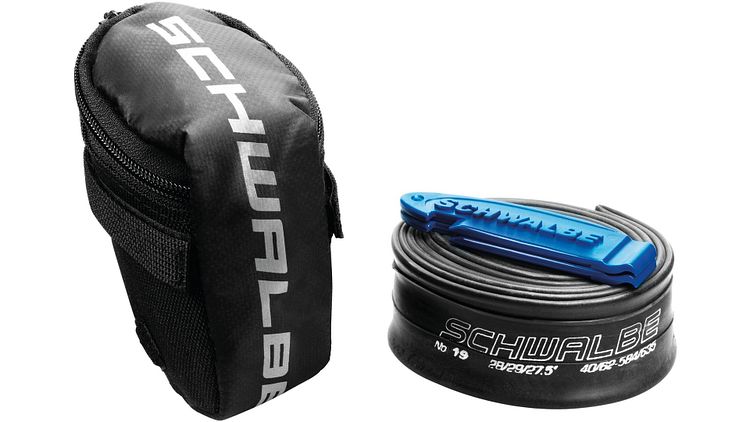 Schwalbe Satteltasche schwarz inkl. SV17 Schlauch