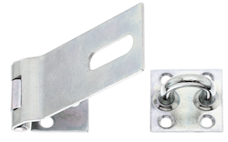 Alberts® Sicherheits-Überfalle, galvansich verzinkt dickschichtpassiviert, LxB Überfalle: 93x37,L Platte: 38 mm 348366