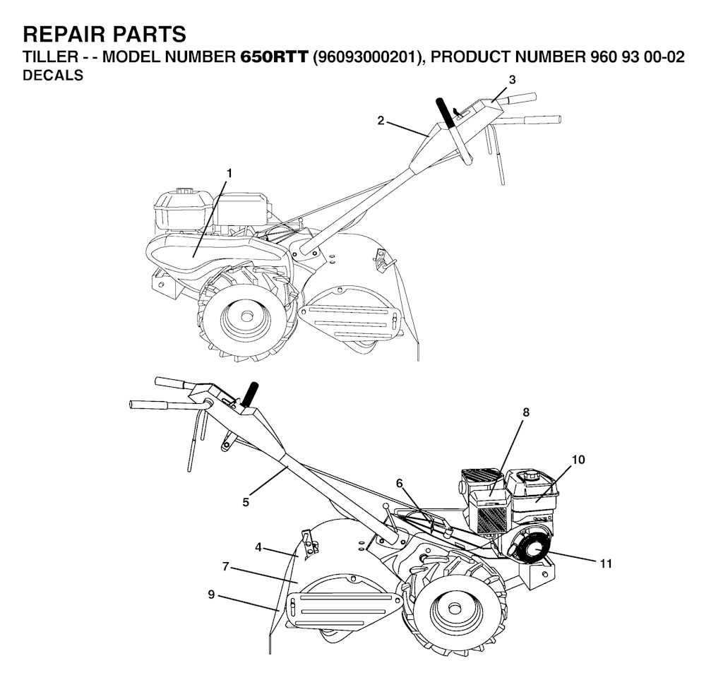 Explosionszeichnung Ersatzteile