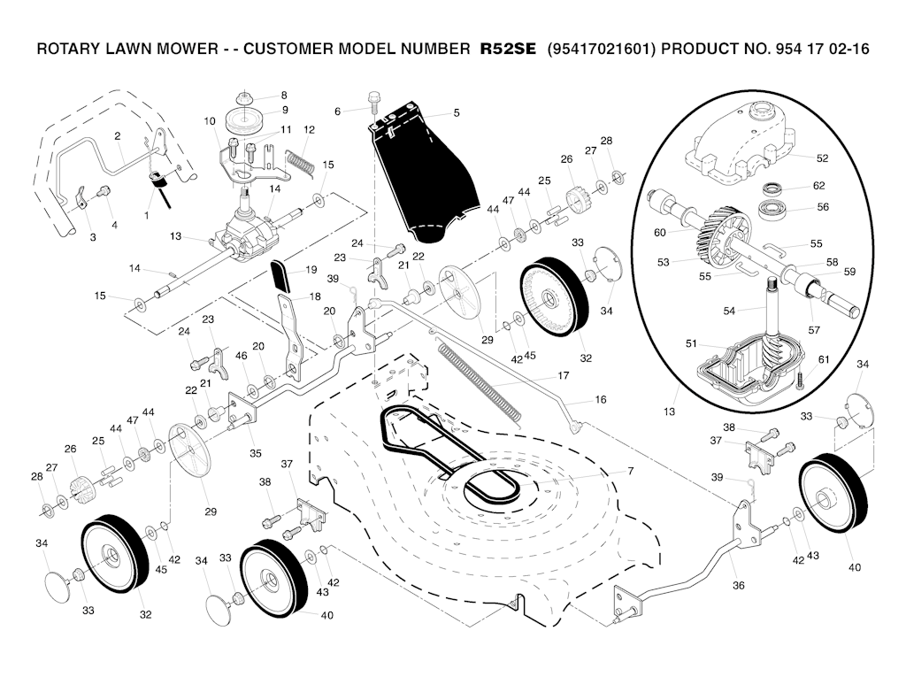 Explosionszeichnung Ersatzteile