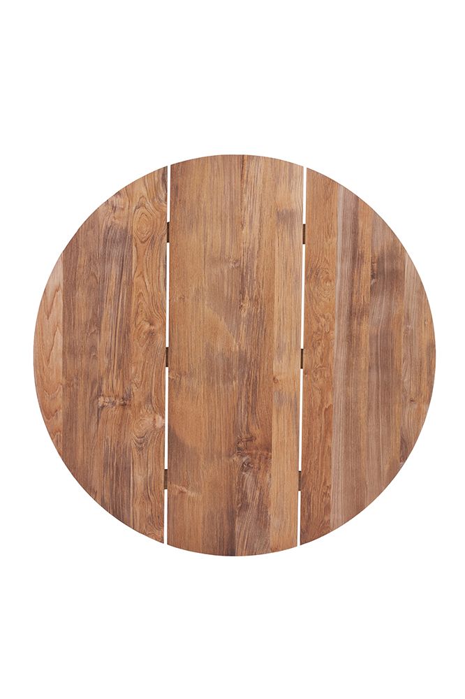 Diamond Garden Tischplatte SAN MARINO Ø 120 cm Rund, Recycled Teak