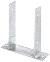 Alberts® U-Pfostenträger 200x60x4mm zum Aufschrauben für verschiedene Pfostenstärken
