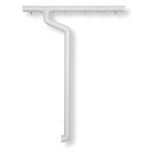 Kunststoff Dachrinnenset 400B für Pultdach/Flachdach Gartenhäuser