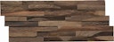 Vorschaubild INDO rustikale Holzwandverkleidung Teak Elegance DA82050CH Charred