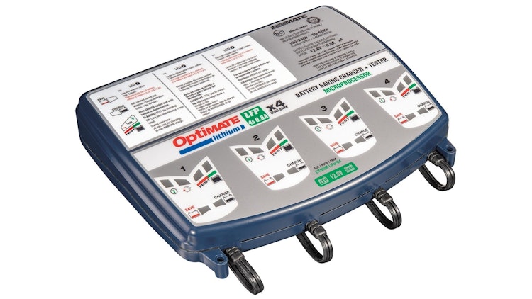 Tecmate Batterieladegerät Optimate Lithium 4x0.8A