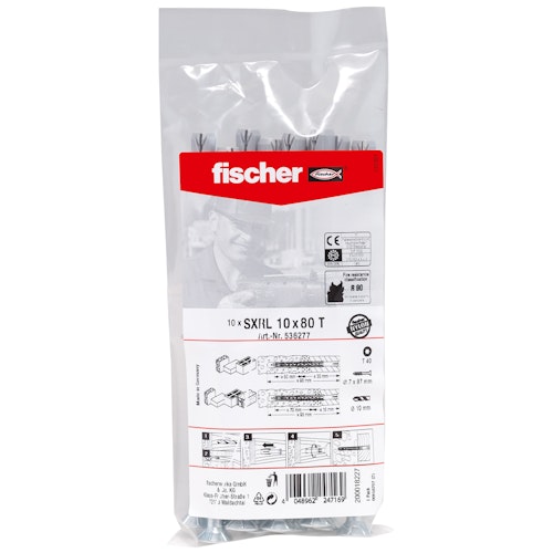 FISCHER Langschaftdübel SXRL 10x80 T B (10 St.)