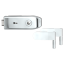 Vorschaubild Griffwerk CREATIVO 1.0 -Edelstahl poliert Ganzglastürbeschlagset -2-teiliger Bandsatz -ohne Griff -BB