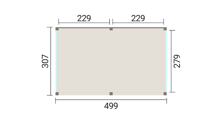 Weka Design Pavillon Lumley - 500 x 300 cm