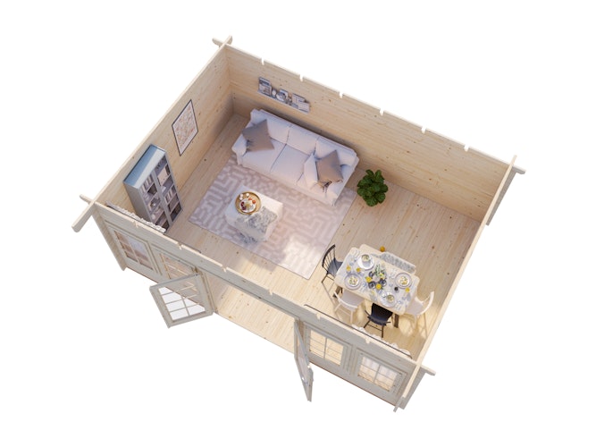 Palmako Gartenhaus Lisa 19,4 m² - 44 mm