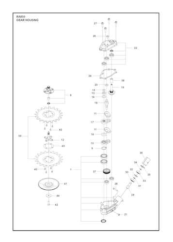 Husqvarna Zubehör und Werkzeuge 967908501 Grasscherenvorsatz RA850