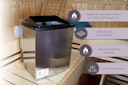 Vorschaubild Karibu 11 kW Bio-Kombiofen Saunaofen anthrazit inkl. Steuergerät EASY weiß - Sparset