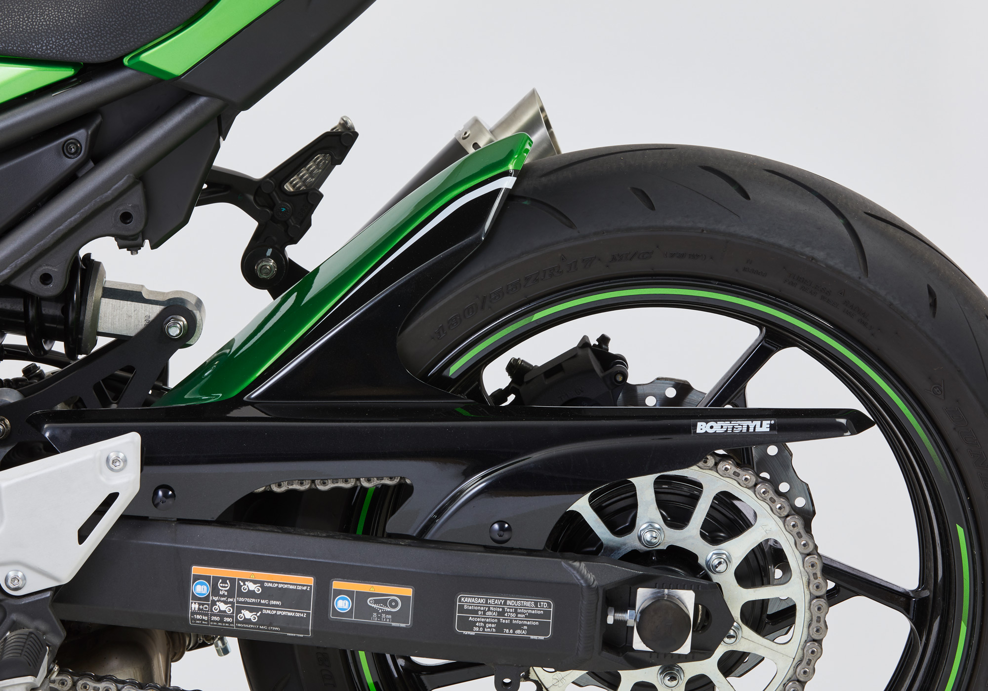 BODYSTYLE Sportsline Hinterradabdeckung ABS Kunststoff unlackiert für KAWASAKI Z900, Z900 (70 kW)