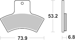 SBS Bremsbelag 755RSI Offroad Racing Sinter