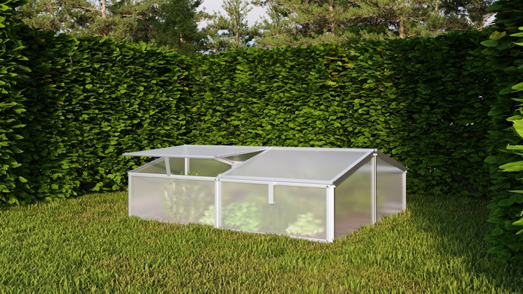 Vitavia Frühbeet Gaia 2X inkl. 4 Dachfenstern