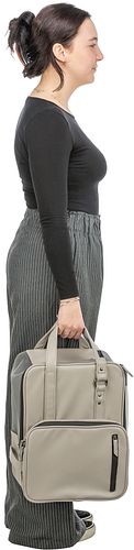 TRIXIE Rucksack CityStyle, 30 × 20 × 40 cm, hellgrau
