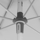 Vorschaubild doppler Mittelmastschirm EXPERT 220 x 140 Auto-Tilt, Aluminium Silber / 100 % Polyester 180 g/m²