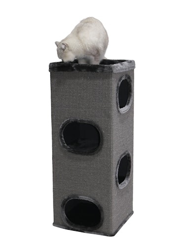 NOBBY Kratztonne "ADRA III" dunkelgrau 38 x 38 x 98 cm