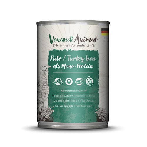 Venandi Animal Monoprotein 400g Katzennassfutter