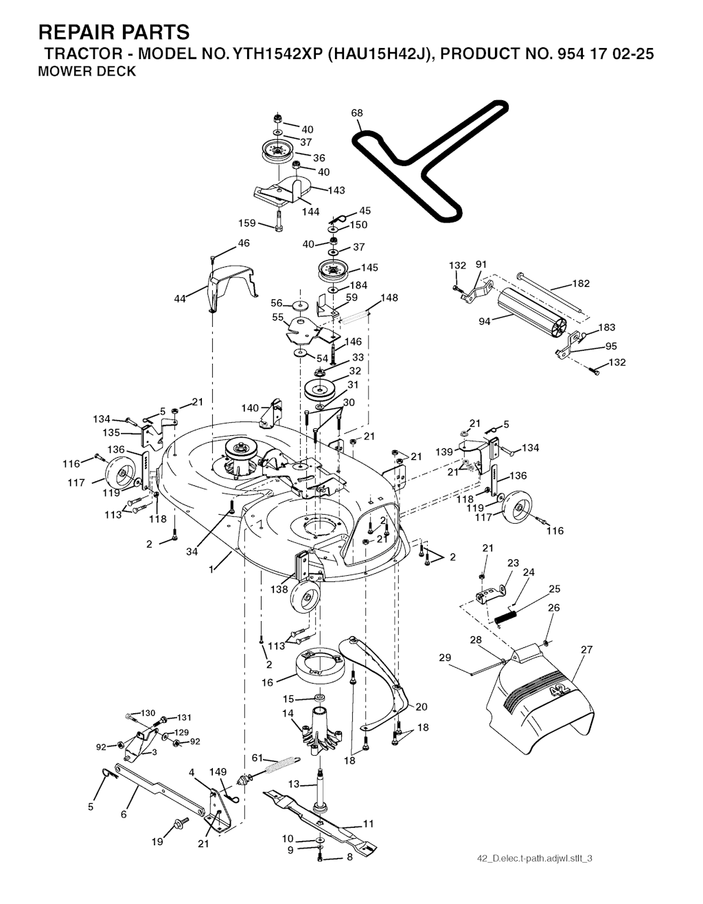 Explosionszeichnung Ersatzteile