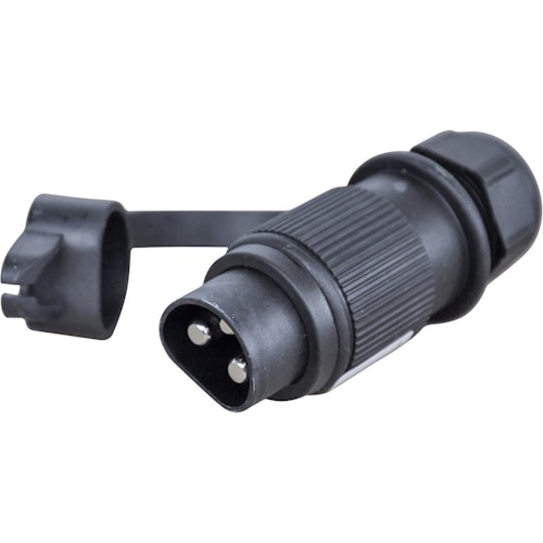 Stecker 3-polig, 12-24V, Kunststoff, steckbar