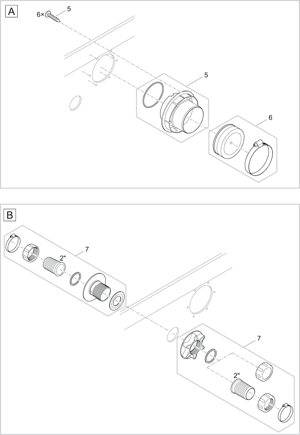 Explosionszeichnung Ersatzteile