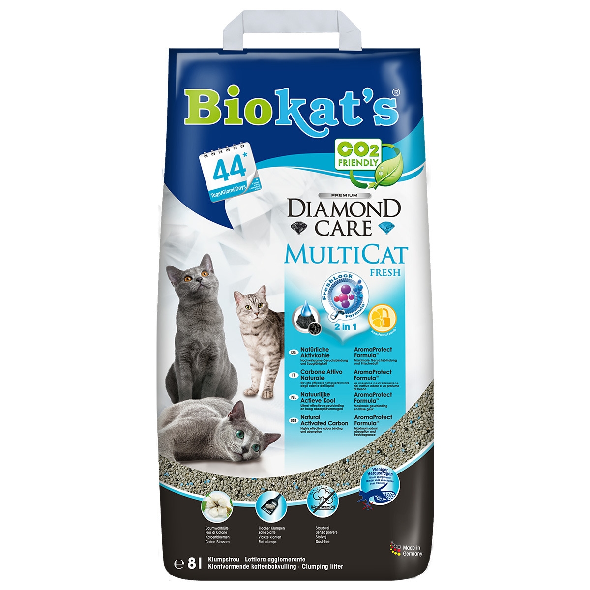 Biokat's Diamond Care MultiCat Fresh 8 Liter Katzenstreu