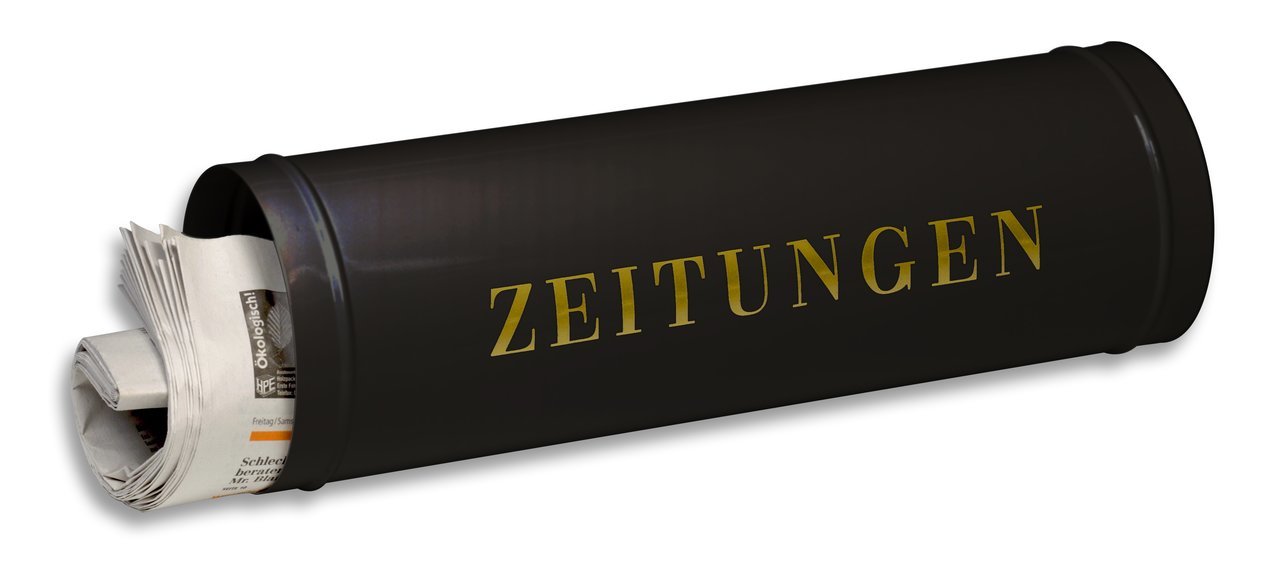 Burg Wächter Zeitungsbox rund schwarz 800 S