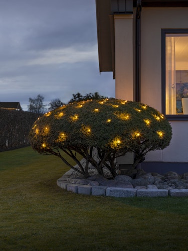 Konstsmide Weihnachtsbeleuchtung  Micro LED Lichternetz bernsteinfarbene 64 Dioden