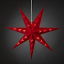 Vorschaubild Konstsmide Weihnachtsbeleuchtung  Roter Papierstern rotem Samt perforiert