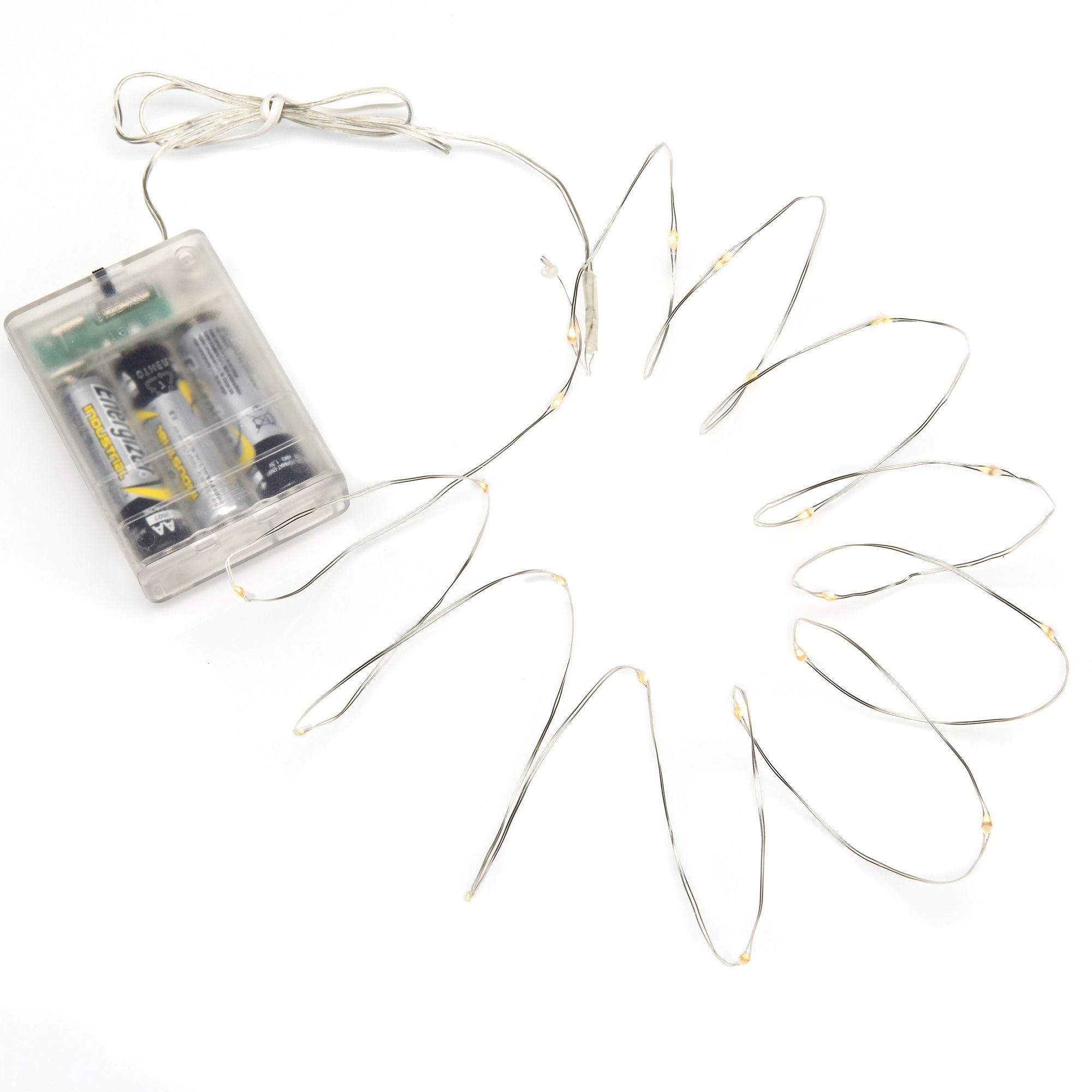 Konstsmide Weihnachtsbeleuchtung  Micro LED Lichterkette silberfarben Draht