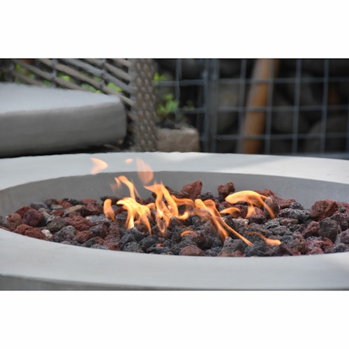 Gardenforma Gas Feuerstelle Ätna in grauer Betonoptik