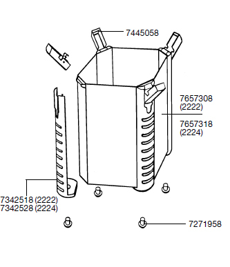 EHEIM 7445058 Verschlußclip Ersatzteil für 2222-2324